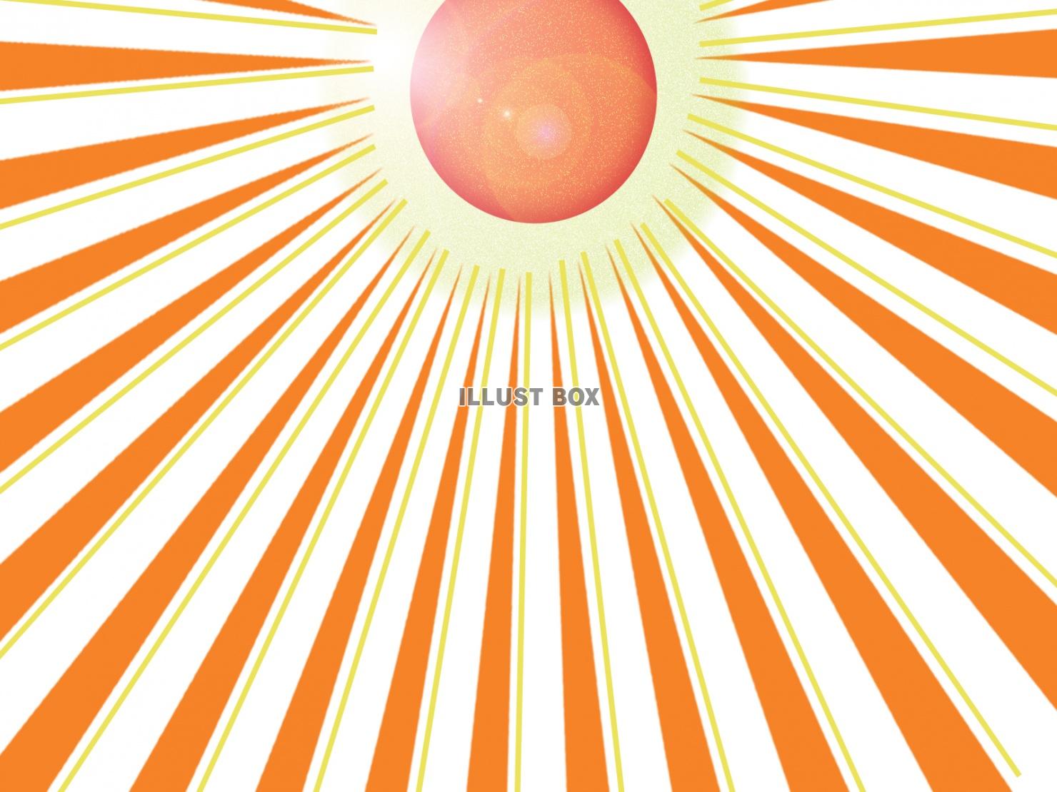 JPEG:太陽の光と集中線のコラボ背景