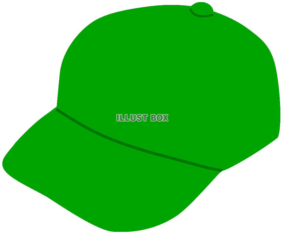 緑色の野球帽
