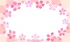 水彩の桜のメッセージカード２