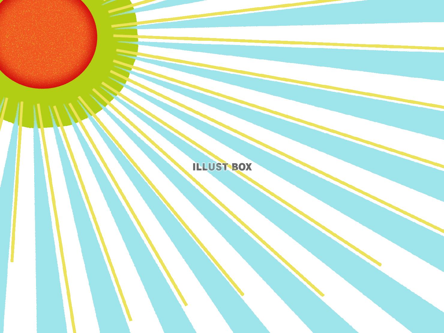 透過PNG:太陽の光と集中線のコラボ背景