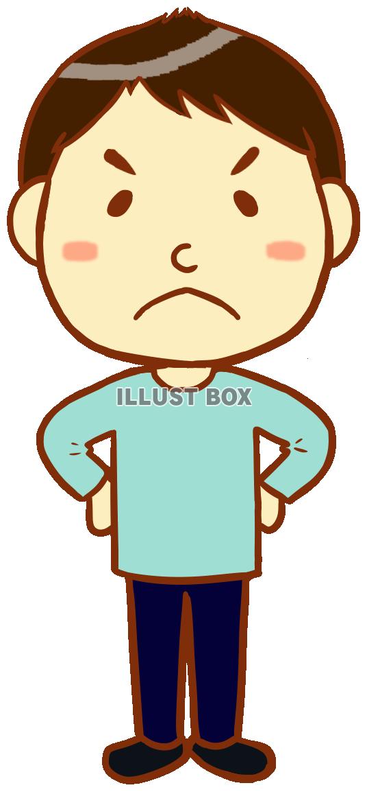 若い男性（怒り）