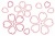 クレヨン桜アイコンイラスト/ピンクライン