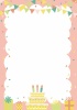 誕生日カード★バースデーカード★背景素材★ピンク