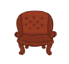 アンティークな椅子のイラスト