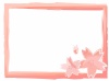 手描き風桜のフレーム01