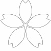 桜　花　花びら　線