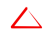 筆文字　三角印　赤