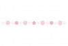 シンプルでかわいい桜の飾り罫/ピンク