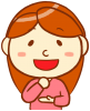 若い女性（ひらめき）