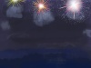 夜空に打ち上げ花火の背景素材【JPEG】