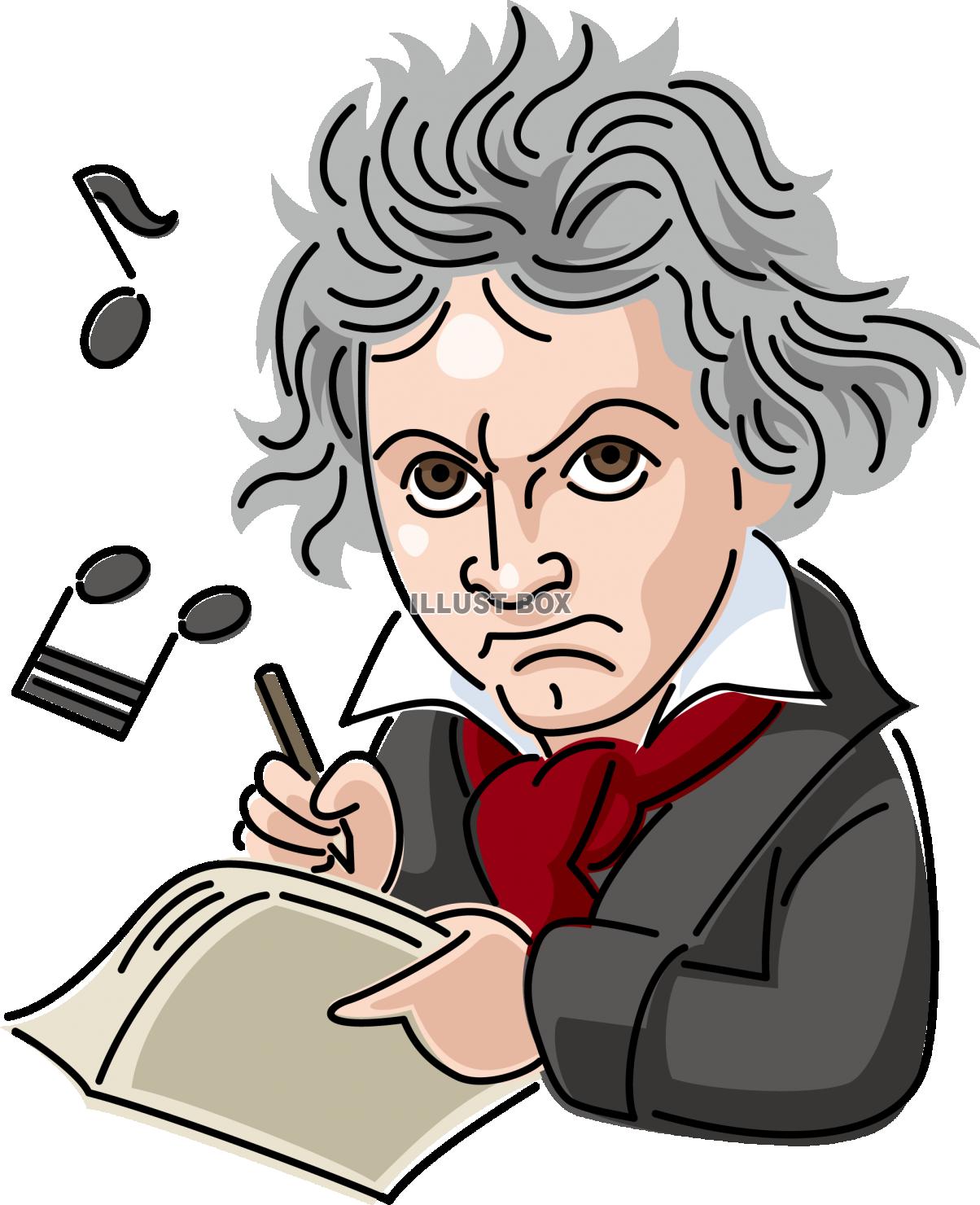 有名な音楽家　ベートーベンの肖像