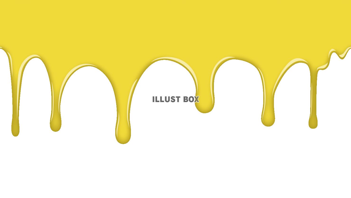 流れる液体のフレーム3　黄色