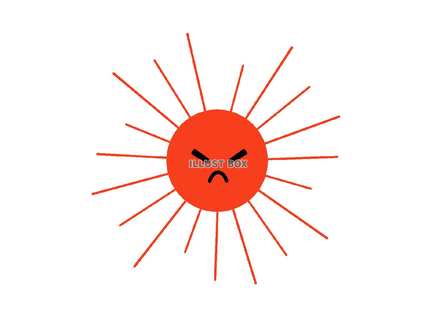 太陽 怒った顔