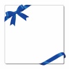 リボン★青いリボンフレーム★正方形★メッセージカード