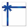 リボン★青いリボンフレーム★正方形★メッセージカード