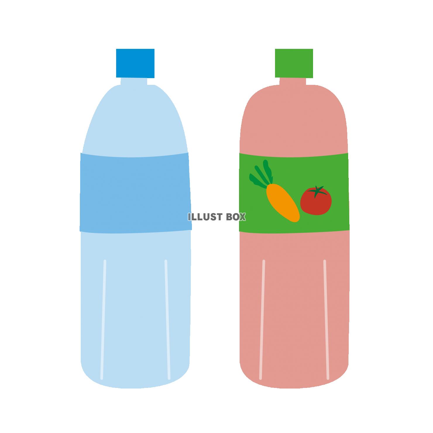 水と野菜ジュース
