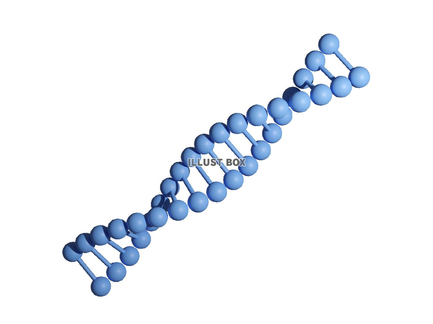 DNA（遺伝子）の3DCG素材・透過PNG