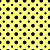 シームレス（繋ぎ目なし）水玉模様の壁紙素材・黄色