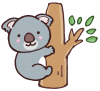 木に登るコアラ