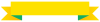 シンプルな黄色のリボンタイトルフレーム