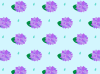 紫陽花と雨の背景01
