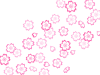 桜の花模様壁紙画像シンプル背景素材イラスト透過png