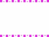 大小角ドット柄の白背景フレーム【JPEG】ピンク