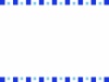 大小角ドット柄の白背景フレーム【JPEG】ブルー