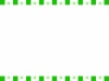 大小角ドット柄の白背景フレーム【JPEG】グリーン