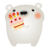 白くまハピバケーキ