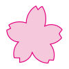 植物・花・桜・ピンク線