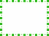 大小角ドット柄の白背景フレーム【JPEG】グリーン系