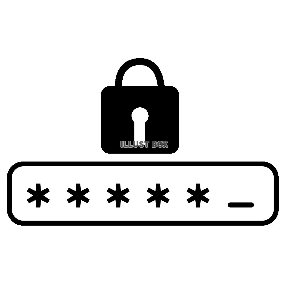 シンプルなパスワードのアイコン１