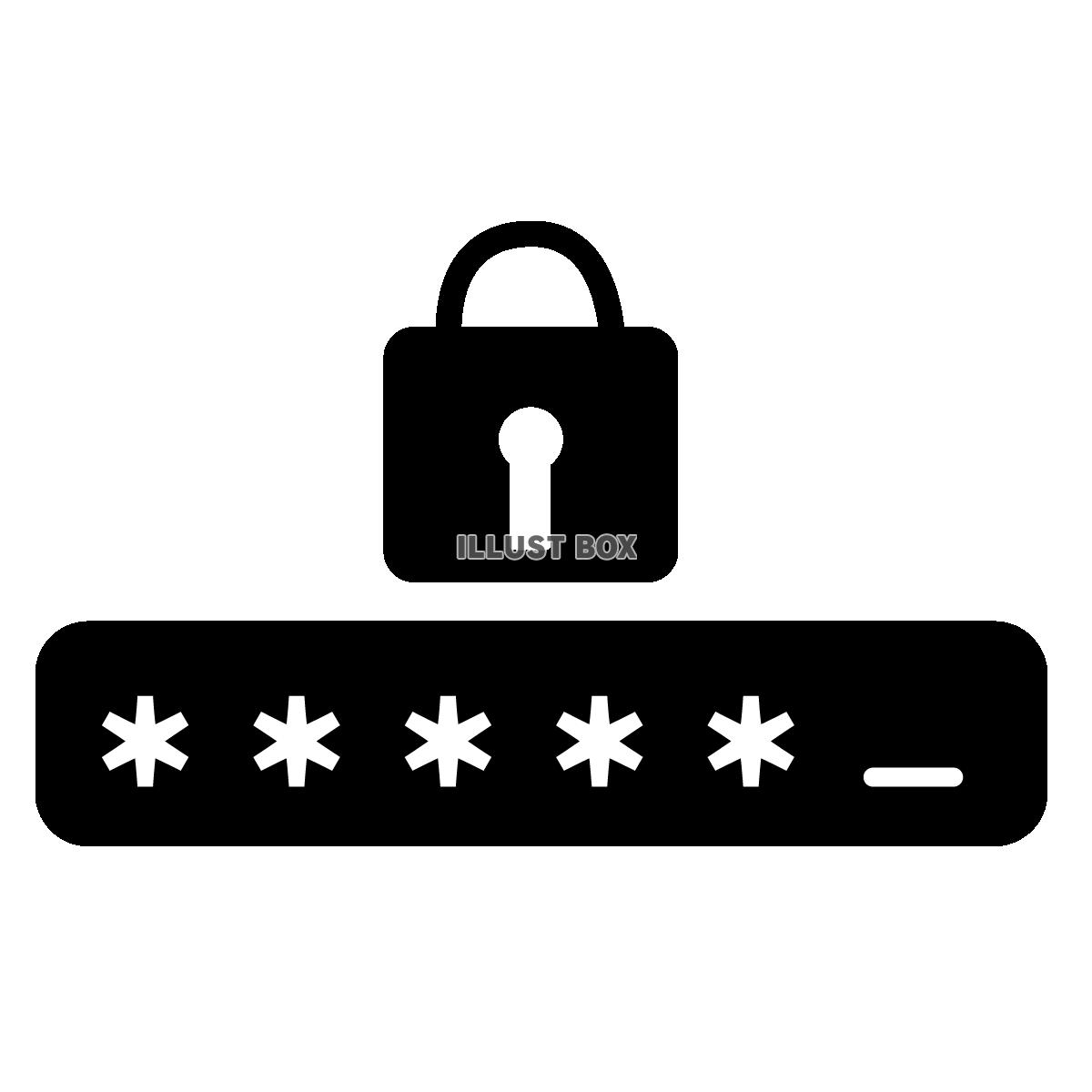 シンプルなパスワードのアイコン２