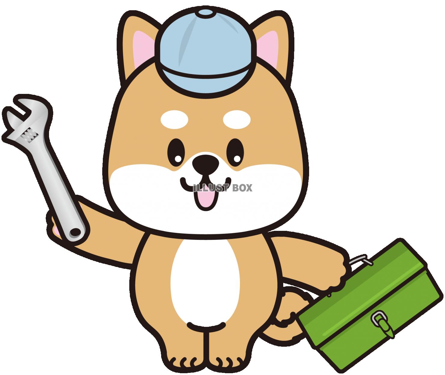 しばちゃん修理工（透過PNG）