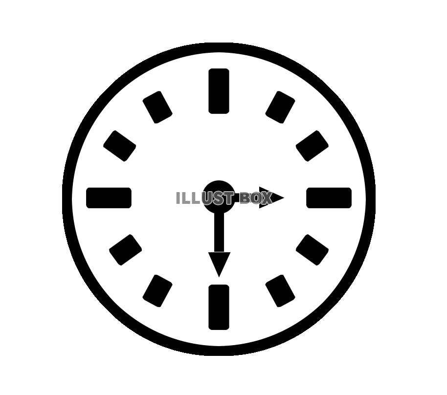 シンプルな時計(png）