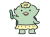 キュウリを持つ河童