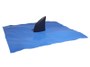 海面から見えるサメの背びれの3DCG・透過PNG