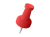 赤の画鋲(押しピン)のアイコン素材・透過PNG