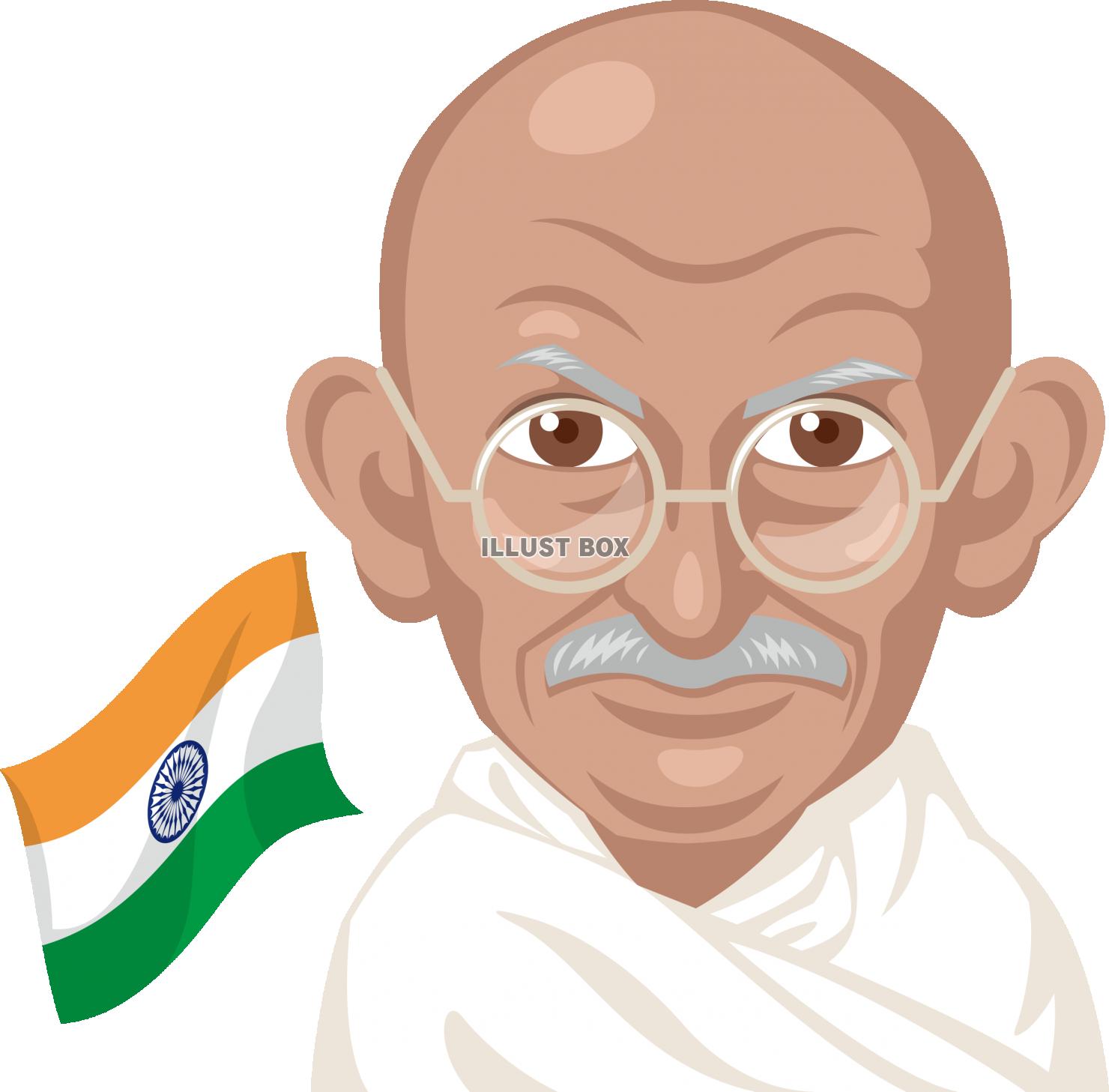  世界の偉人　インド独立運動の指導者　マハト・ガンディ 