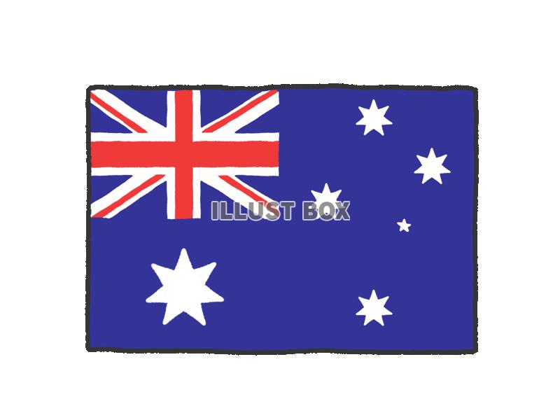 手描き国旗シリーズ　オーストラリア
