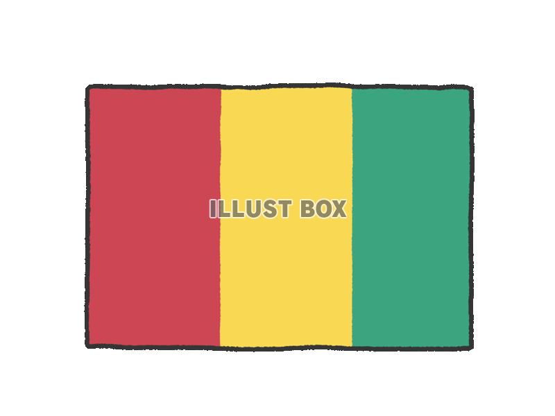 手描き国旗シリーズ　ギニア