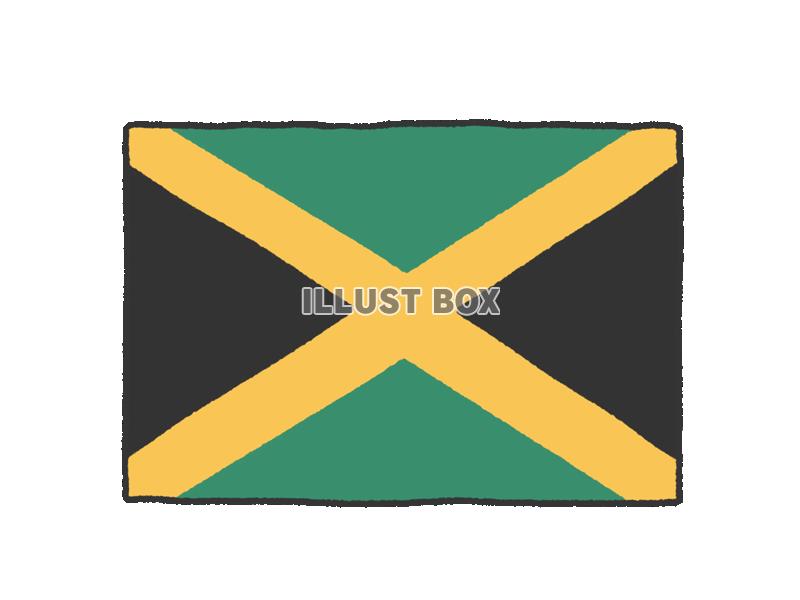 手描き国旗シリーズ　ジャマイカ