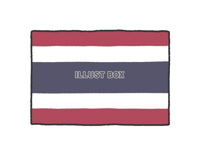 手描き国旗シリーズ　タイ