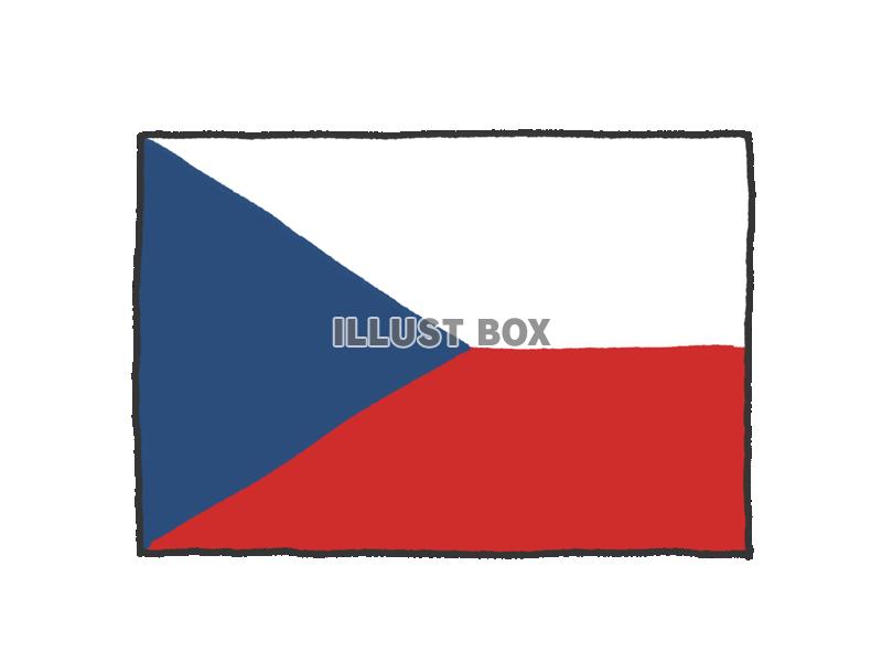 手描き国旗シリーズ　チェコ
