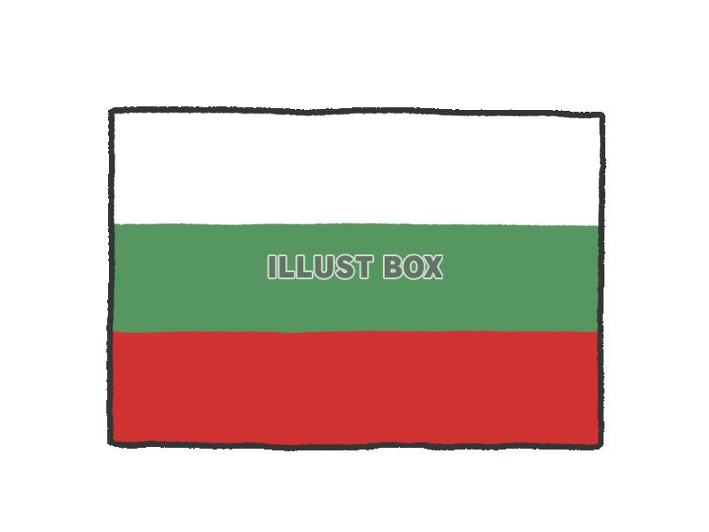 手描き国旗シリーズ　ブルガリア