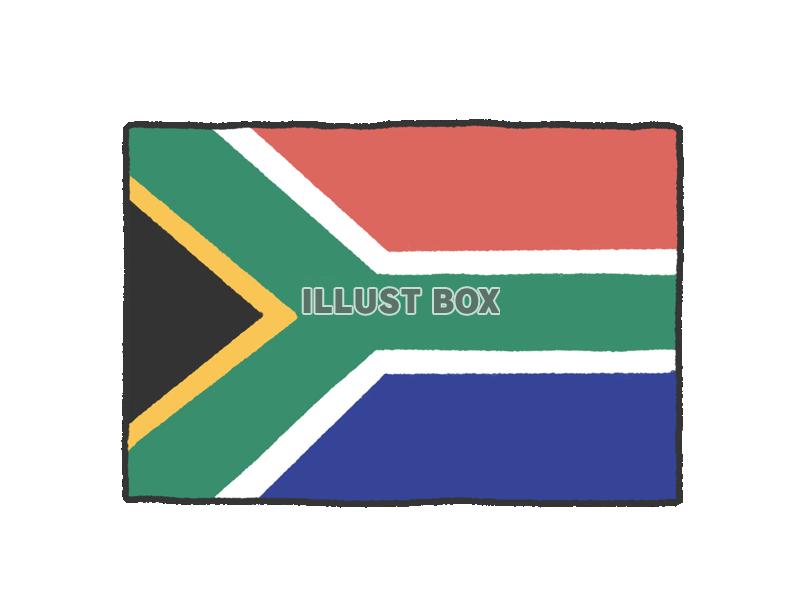 手描き国旗シリーズ　南アフリカ