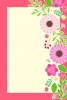 ピンクの花のポストカード