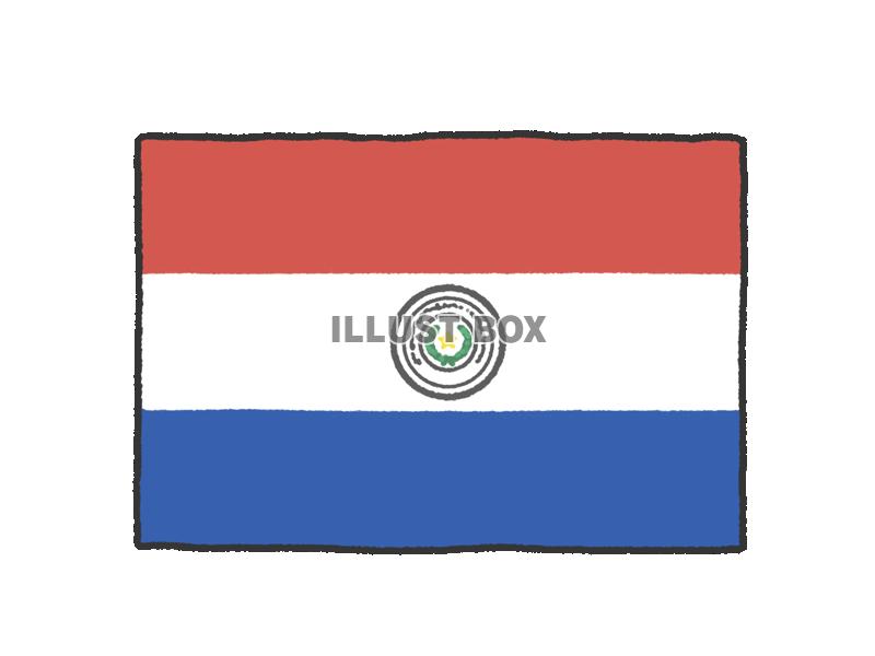 手描き国旗シリーズ　パラグアイ