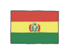 手描き国旗シリーズ　ボリビア